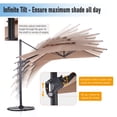 thumbnail image 4 of Summit Living 10ft Beige Offset Patio Umbrella, Fade Resistant, 4 of 19