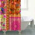 thumbnail image 5 of Waterproof Pioneer Pieced Patchwork Shower Curtain 72x84 Inch Bohemian Style Stitching Colorful Floral Polyester Unique Shower Curtain for Bathroom Hotel Home Decor with 12 Plastic Hooks, 5 of 5