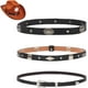 thumbnail image 1 of 3 cintas para sombrero vaquero, color negro, estilo western. Accesorios de imitación de cuero para sombreros vaqueros y vaqueras, para hombres y mujeres., 1 of 5