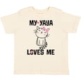 thumbnail image 3 of Inktastic My Yaya Loves Me Girls Girls Toddler T-Shirt, 3 of 5