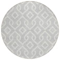 thumbnail image 2 of Addison Rugs Chantille Indoor/Outdoor Transitional Geometric Silver Washable Round Rug, 8' x 8', 2 of 6