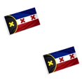 thumbnail image 2 of Matsuzay Bandera Premium de 90x150cm para bandera de Lmanburg, bandera de poliéster impresa de doble cara, bandera de L'Manberg, decoración de pancarta 90*150cm 2piezas Matsuzay CBP584082, 2 of 5