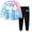zz33-0813cmj-Blue, variant on Girls Clothes Tie Dte Sweetshirt Top and Legging Pants Girls Outfits Sets Back To School Outfits for Girls