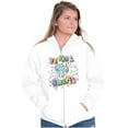 thumbnail image 4 of Vintage Feeling Smurfy Rainbow Zip Hoodie Sweatshirt Women Brisco Brands M, 4 of 6