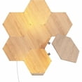 thumbnail image 4 of Lámparas de pared inteligentes Nanoleaf Elements Wood Look 7 PK, 4 of 9