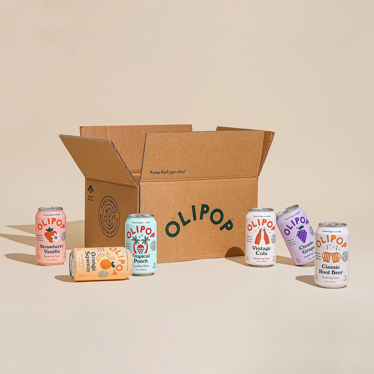 Buy OLIPOP Variety Pack, A New Kind of Soda, 12 fl oz (12 pack) Online