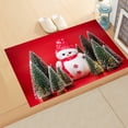 thumbnail image 1 of AYktou Décorations de Noël, Tapis de Noël Rouges Tapis de Sol de Noël Père Noël Sapin de Noël Velours Corail Tapis d'Entrée Bar Maison, Convient à la Chambre au Pied du Lit, Tapis de Cuisine pour Salon Décoration de la Maison, 1 of 8