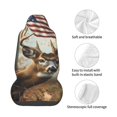 thumbnail image 4 of Yiaed American Wildlife Deer Forest Print Car Seat Covers,Universal Auto Seats Protector Fits for Car,SUV Sedan,Truck,Automotive Seat Covers & Accessories, 4 of 5