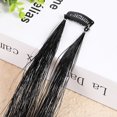 thumbnail image 1 of Oropel brillante para el cabello, extensiones de cabello de seda arcoíris, deslumbra a las mujeres Hippie para tocado trenzado, herramientas de peinado largas de 93 Cm Tan Jianjun unisex, 1 of 2