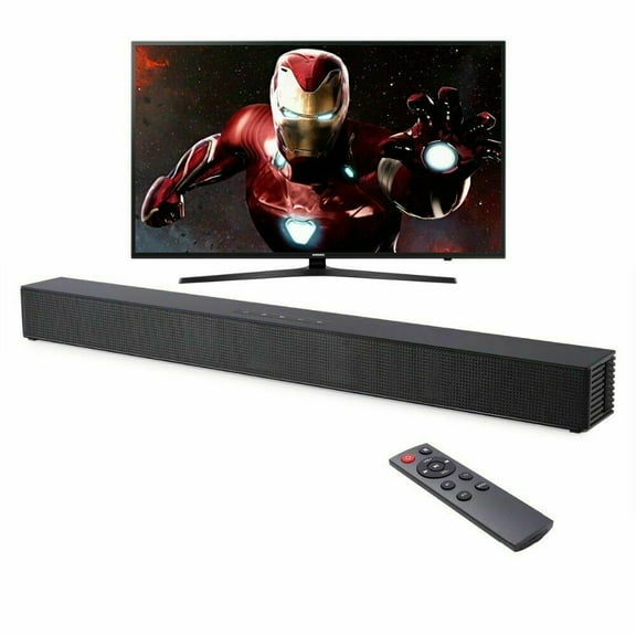 SHANNA Wall-mounted TV Soundbar Home Theater 40W Wireless Speaker Support Optical Coaxial HDMI-compatible AUX With Subwoofer For TV PC
