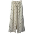 thumbnail image 2 of Vrorvz Polka Dot Capri for Womens Drawstring Elastic Waisted Capris Wide Leg Summer Casual Trouser with Pockets, 2 of 5