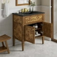 thumbnail image 2 of Modway Elysian 30" Wood Bathroom Vanity in Black Brown, 2 of 12