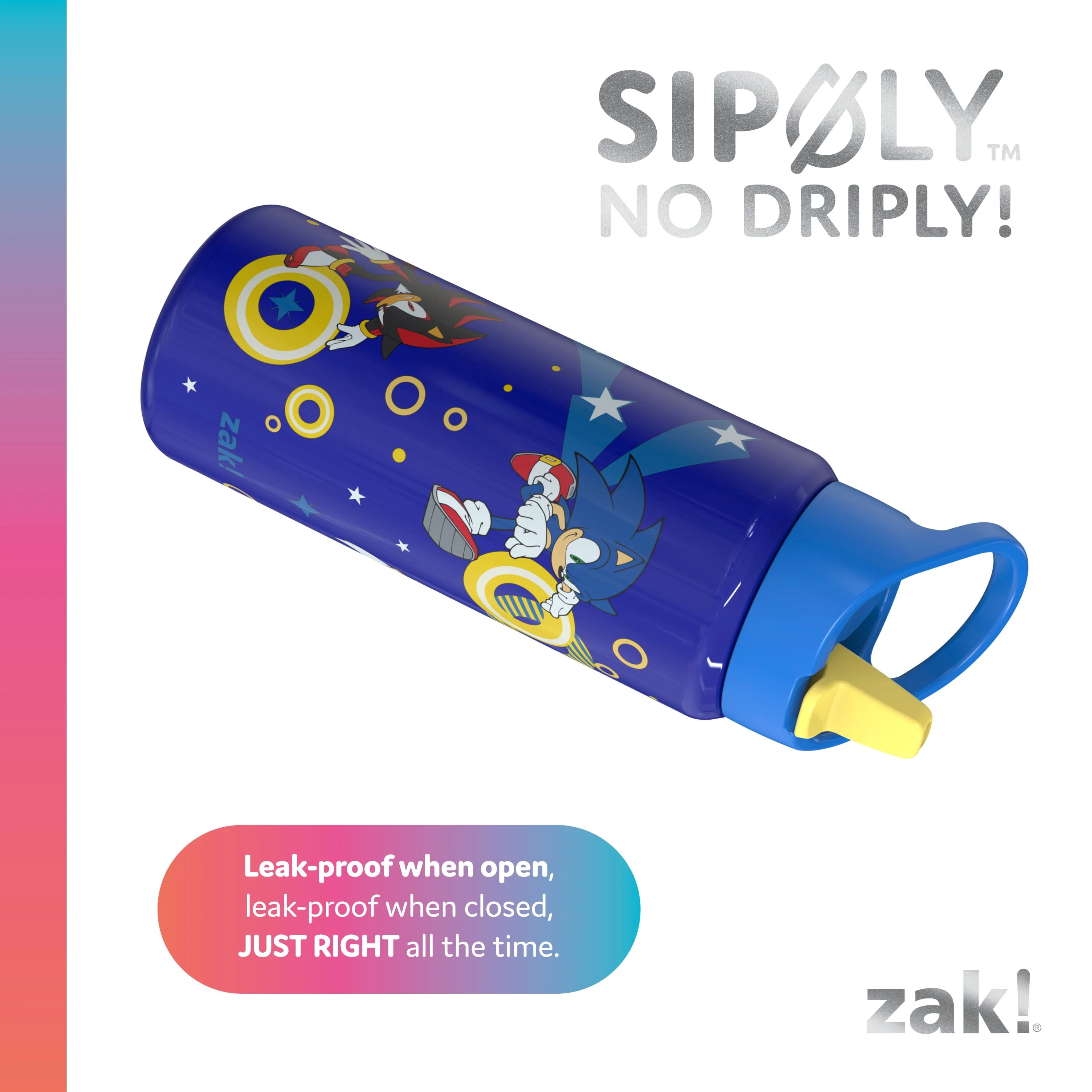 Zak Designs 20oz Sonic Siply Stainless Steel Clutch