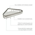 thumbnail image 5 of Design House Corner Shower Basket in Satin Nickel, 9.5-Inch, 5 of 9