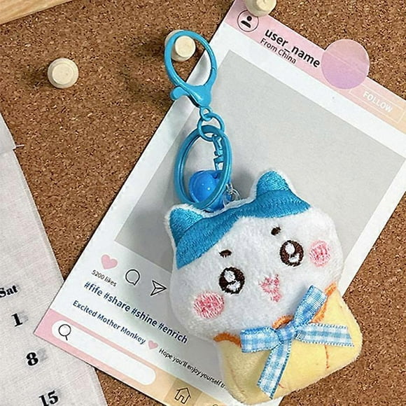 Anime Chiikawa Plush Toys Keychain Kawaii Cartoon Chiikawa Brooches For Women Girls Backpack Decoration Accessories Gifts