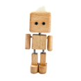 thumbnail image 1 of Figura de madera de hombre tembloroso, decoración de mesa, figura de madera tambaleante de pie marrón claro 85 cm, 1 of 8