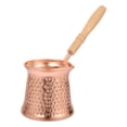thumbnail image 3 of Turkish Coffee Pot Stove Top Coffee Maker Copper Alloy Wood Coffee Milk Ibrik, 3 of 5