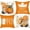 Orange Gnome, variant on Fall Decorative Throw Pillow Covers 18x18 Inch, Set of 4 Pillowcases Pumpkins Maple Leaves, Autumn Harvest Thanksgiving Halloween Pillow Case for Farmhouse Home Couch Sofa(Beige)