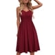 thumbnail image 1 of Vestidos casuales para mujer, sin mangas, de algodón, para playa, de verano, con tirantes finos, corte en A y bolsillos, 1 of 3