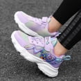 thumbnail image 5 of Djtdsds Toddler Girls Mesh Walking Shoes Lightweight Breathable Casual Sneakers with Cute Character Design Size:7-8 Years, 5 of 9