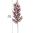 thumbnail image 2 of Artificial Holly Fruit Berry Branch Good Quality Plastic Emulation DIY Home Scrapbooking Decorations Dried Flowers, 2 of 2