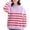 Purple, variant on Zpanxa Girls Color Contrast Striped Crew Neck Pullover Sweater Long Sleeve Soft Knit Casual Kids Shirts Sweaters for Girls