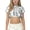 Silver, variant on Short Sleeve T Shirts For Girls Crew Neck Ruffled Cropped Pullover Tops Holiday Party Stylish Outfits (160, Silver)