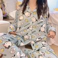thumbnail image 1 of Camiseta Kawaii Sanrios Kuromi My Melody Cinnamoroll para niña, pijama con estampado de corazón de dibujos animados, conjunto de ropa para el hogar, regalo para niña, novedad de 2022 gym unisex, 1 of 2