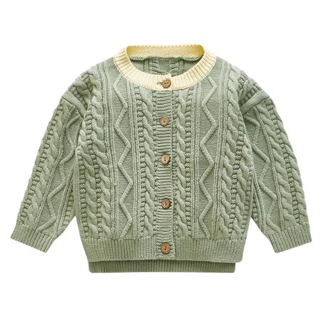 

ZHUASHUM Baby Kids Girl Child Winter Warm In Hand Down Sweater Jacket Knit Tops Cardigan