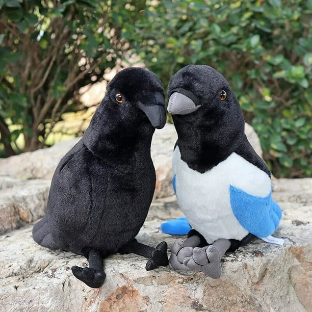 High Soft Large billed Crow Plush Toys 20cm Lifelike Black Birds Raven Stuffed Animals Toy Gifts For Kids Walmart