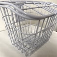 thumbnail image 1 of Front And Rear Bike Basket Electric Bike Basket All Metal Tube Bike Front And Rear White Hanging Decorative Bike Basket, 1 of 5