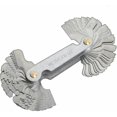 thumbnail image 1 of Thread Comb, Metric Thread Gauge 58 Blades Set Screw Pitch Thread Cutting Gauge Metric Inch Gauge Systemsilver, one piece, 1 of 5