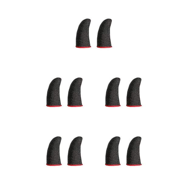 Seitruly Juego móvil Funda para las puntas de los dedos Pantalla táctil Cubiertas transpirables a prueba de sudor Fibra de plata Sensible Guantes de Type2 NO2