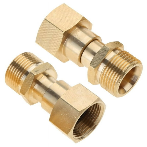 Apooke 2 Pcs M22 14mm Pressure Washer Swivel Joint Connector Pressure Washer Swivel Adapter Pressure Washer Swivel Fitting