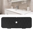 thumbnail image 4 of Faucet Water Catcher, Countertop Guard Faucet Absorbent Mat Reusable  For RV For Kitchen 61x14cm Black, 4 of 8