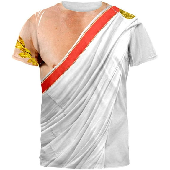 roman toga costume all over adult t-shirt