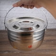 thumbnail image 3 of Miangastore 1pc Thicken Camping Stew Pot Non-stick Pot Home Kitchen High Capacity Cookware, 3 of 8