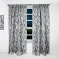 thumbnail image 2 of Designart 'Triangular Shapes Colourfields XXXII' Modern & Contemporary Curtain Panel, 2 of 5