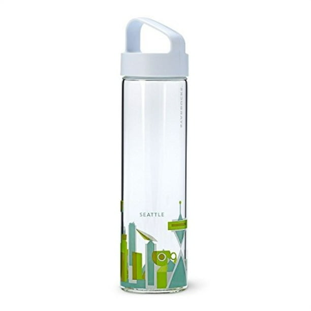starbucks you are here collection water bottle, seattle, 18.5 fl oz