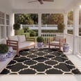thumbnail image 5 of Safavieh Courtyard Becky Geometric Indoor/Outdoor Area Rug, Black/Beige, 8' x 10', 5 of 15