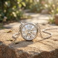 thumbnail image 4 of Rosec Jewels IGI Certified Lab Grown Diamond Solitaire Necklace (0.9 Carat, E-VS1 Quality) - Bezel Set Diamond Necklace, 14K White Gold, 4 of 8