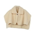 thumbnail image 3 of Chal de invierno para mujer, suave, con botones, manta térmica para hombros y cálido beige, 3 of 9