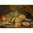 thumbnail image 2 of Alexander Coosemans 18x14 Gold Ornate Wood Frame and Double Matted Museum Art Print Titled - Still Life with Lemons, Oysters and Cherries, 2 of 4