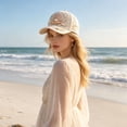 thumbnail image 4 of Yardvibe Garden Morning Cap, 4.7"x7.1" Adjustable Marine Animal Print Baseball Cap for Women, Lightweight Breathable Casual Sun Hat, Gift for Ocean Animals Lovers (E), 4 of 4