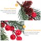thumbnail image 5 of 4pcs Decoraciones de Navidad Lifelike Berry Ramas Ornamentos para el hogar (color surtido), 5 of 5