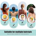 thumbnail image 3 of Gorro de natación de SILICONA cómodo para cabello rizado medio y largo para hombres y mujeres JM, 3 of 4