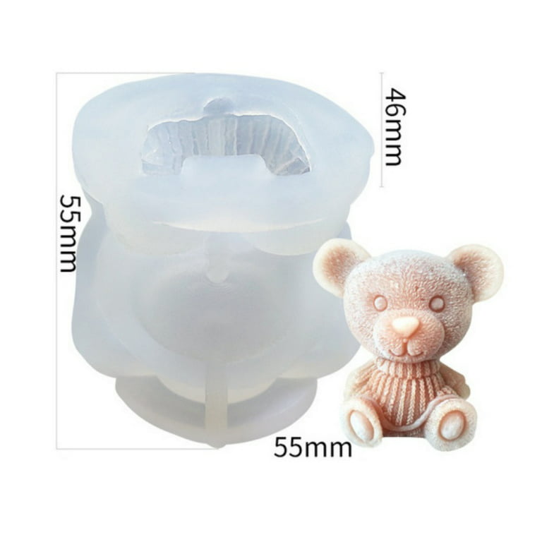 Cartoon Cute Pet Ice Mold Food Grade Silicone Teddy Dog Cat Bear Frozen  Coffee Milk Tea Ice Cube Abrasives
