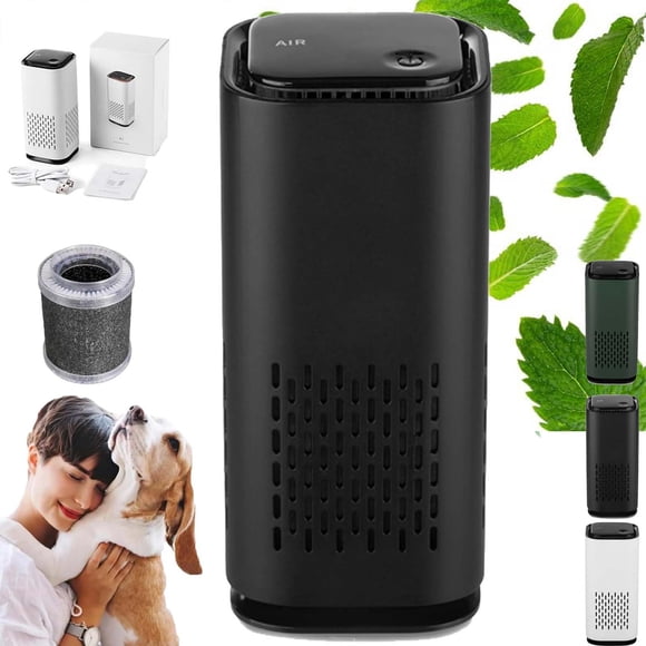 Air Purifier for Bedroom, Pet Air Purifier With True Filters Pet Air Purifiers For Home Cat Pee Smell Covers Up To 990 Ft² Quiet 360° Intake Air Cleaner For Odor Dander