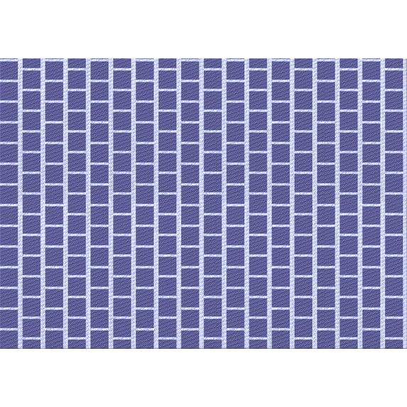 Ahgly Company Indoor Rectangle Patterned Slate Blue Area Rugs, 8' x 12'