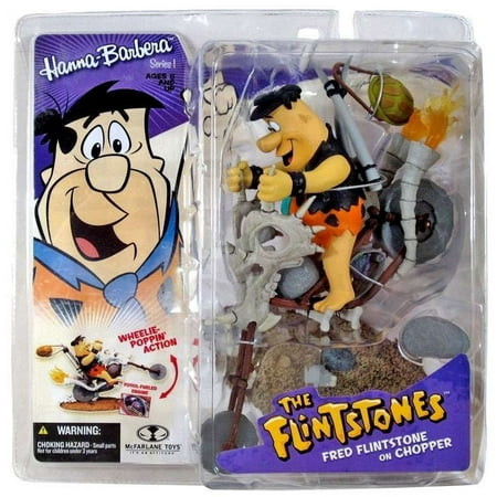 McFarlane Hanna-Barbera Series 1 Fred Flintstone on Chopper Action Figure
